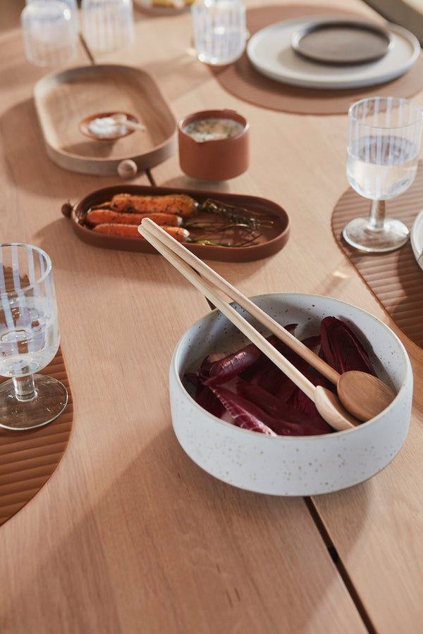 OYOY Living Design - OYOY LIVING Hagi Bowl - Medium Dining Ware 101 White / Light Brown