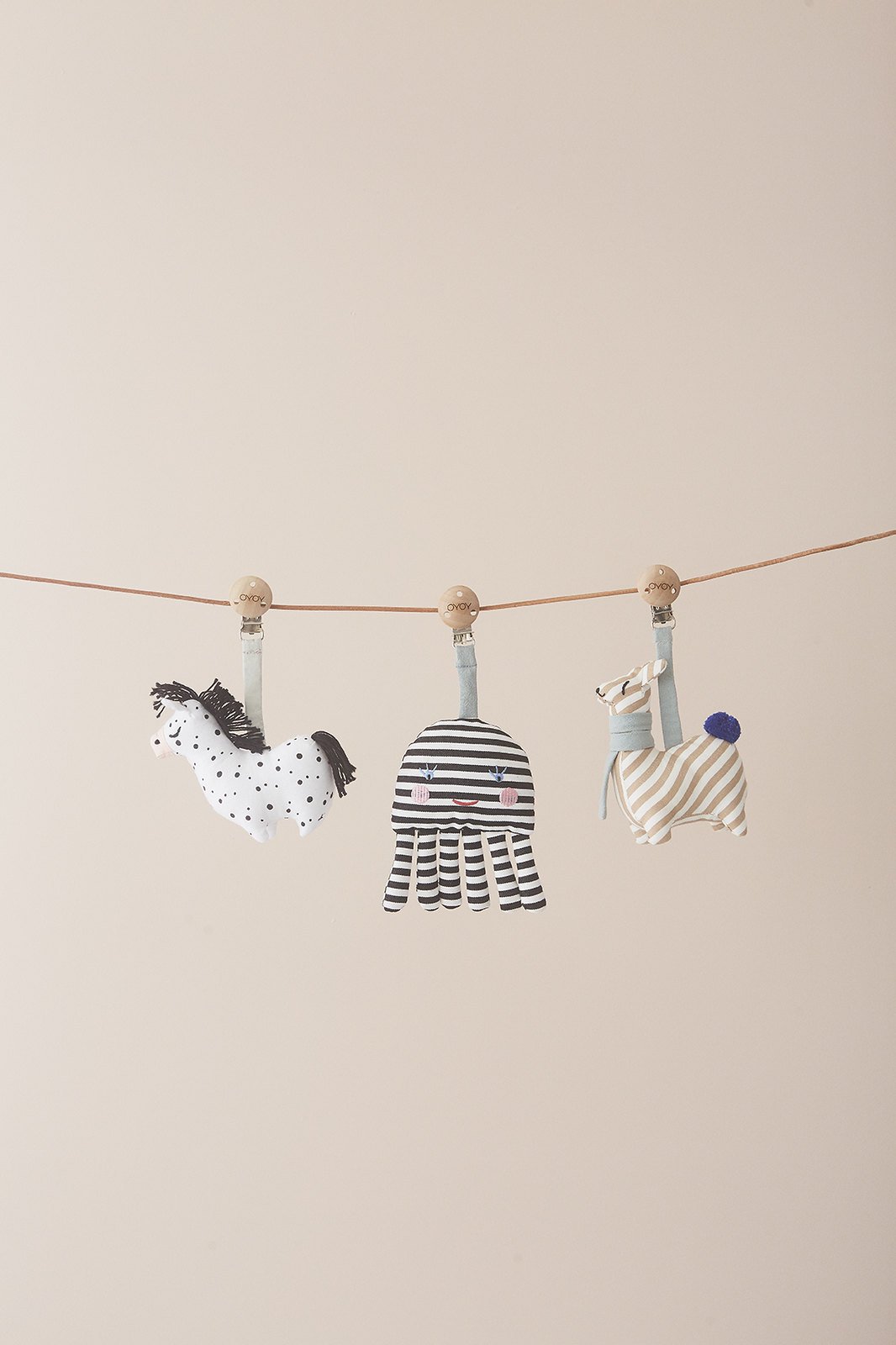 OYOY Living Design - OYOY MINI Baby Carrier Clip - Octopus Accessories - Kids 101 White / Black