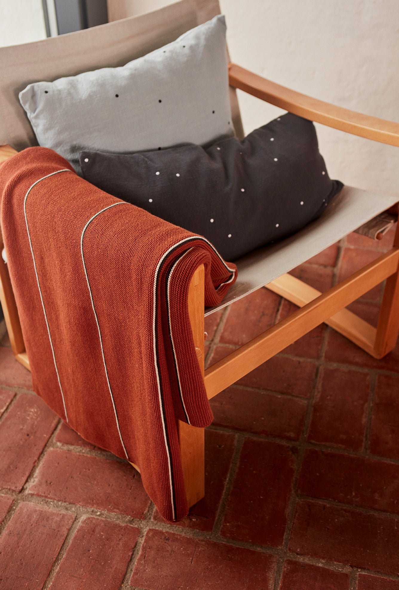 OYOY LIVING Blanket Rivi Living Plaid 305 Nutmeg