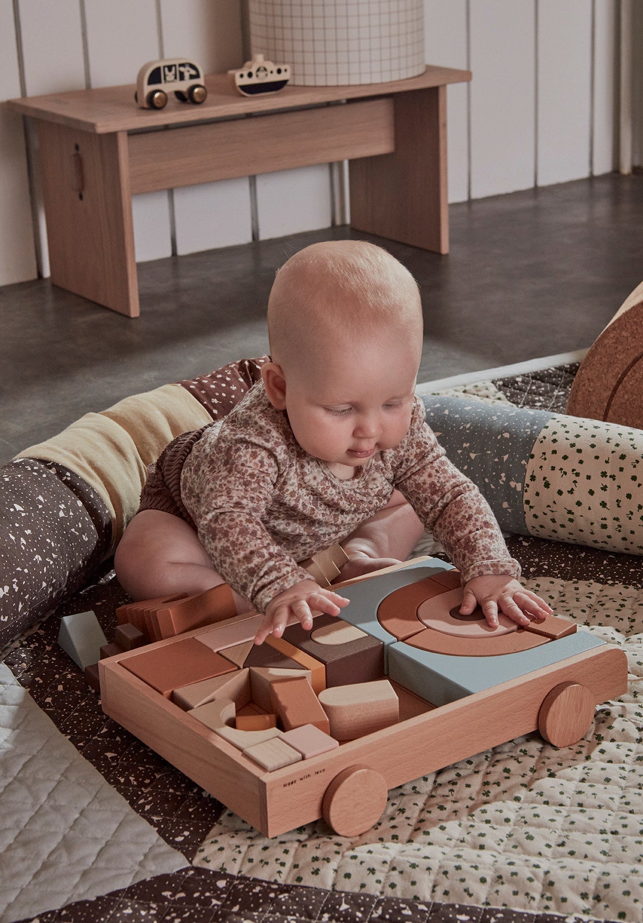 OYOY MINI Blanket Aya Quiltet Plaid