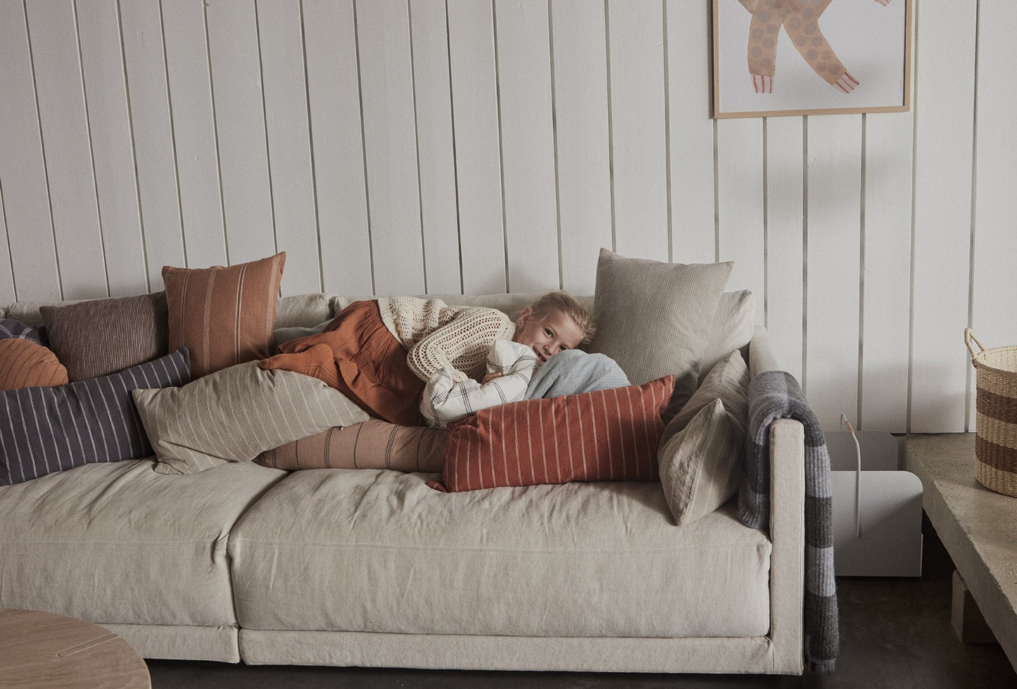 OYOY Living Design - OYOY LIVING Cushion Kyoto Extra Long Cushion 404 Dark Powder