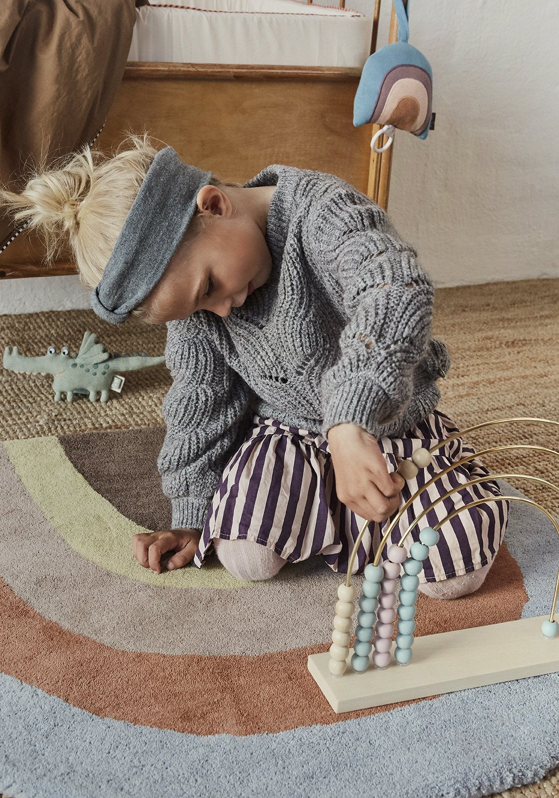 OYOY Living Design - OYOY MINI Darling Rattle - Baby Buddy Crocodile Soft Toys 701 Green