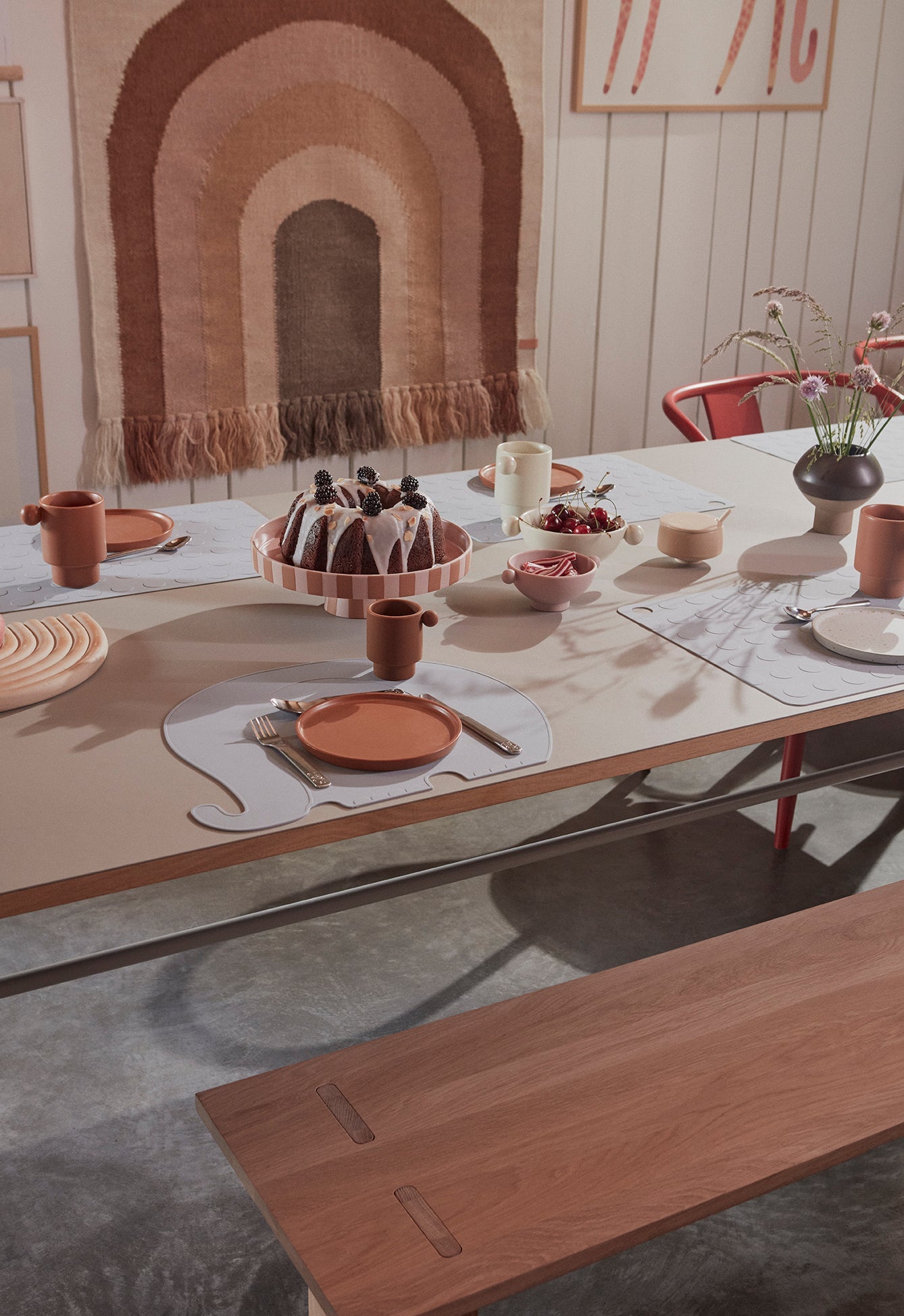 OYOY LIVING Inka Lunch/Dessert Plate - Pack of 2 Dining Ware 307 Caramel