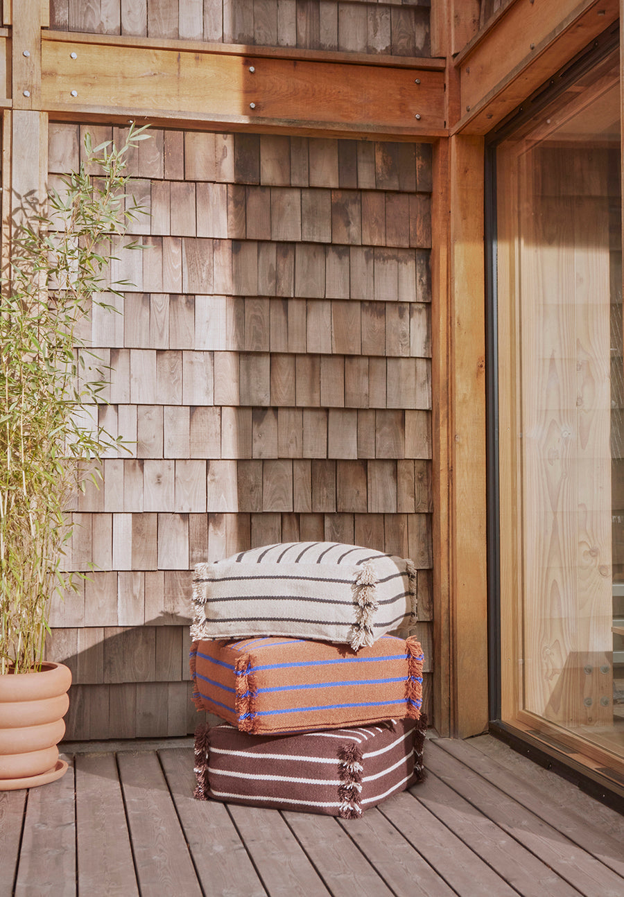 OYOY LIVING Lina Recycled Pouf Pouf 309 Choko