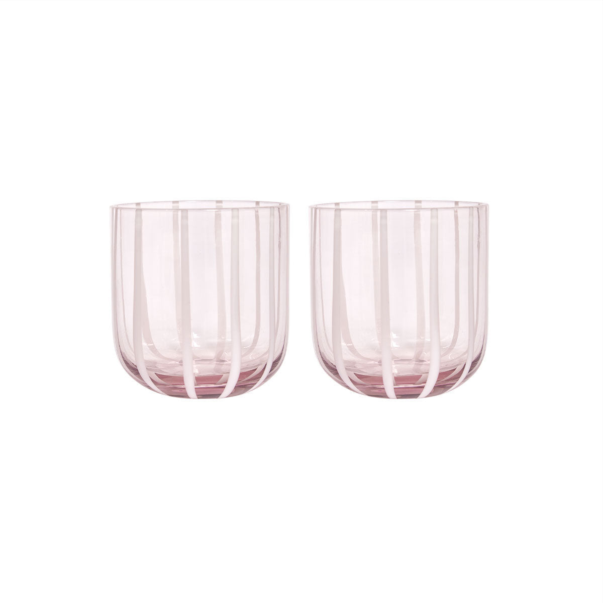 OYOY LIVING Mizu Glass - Pack of 2 Dining Ware 402 Rose
