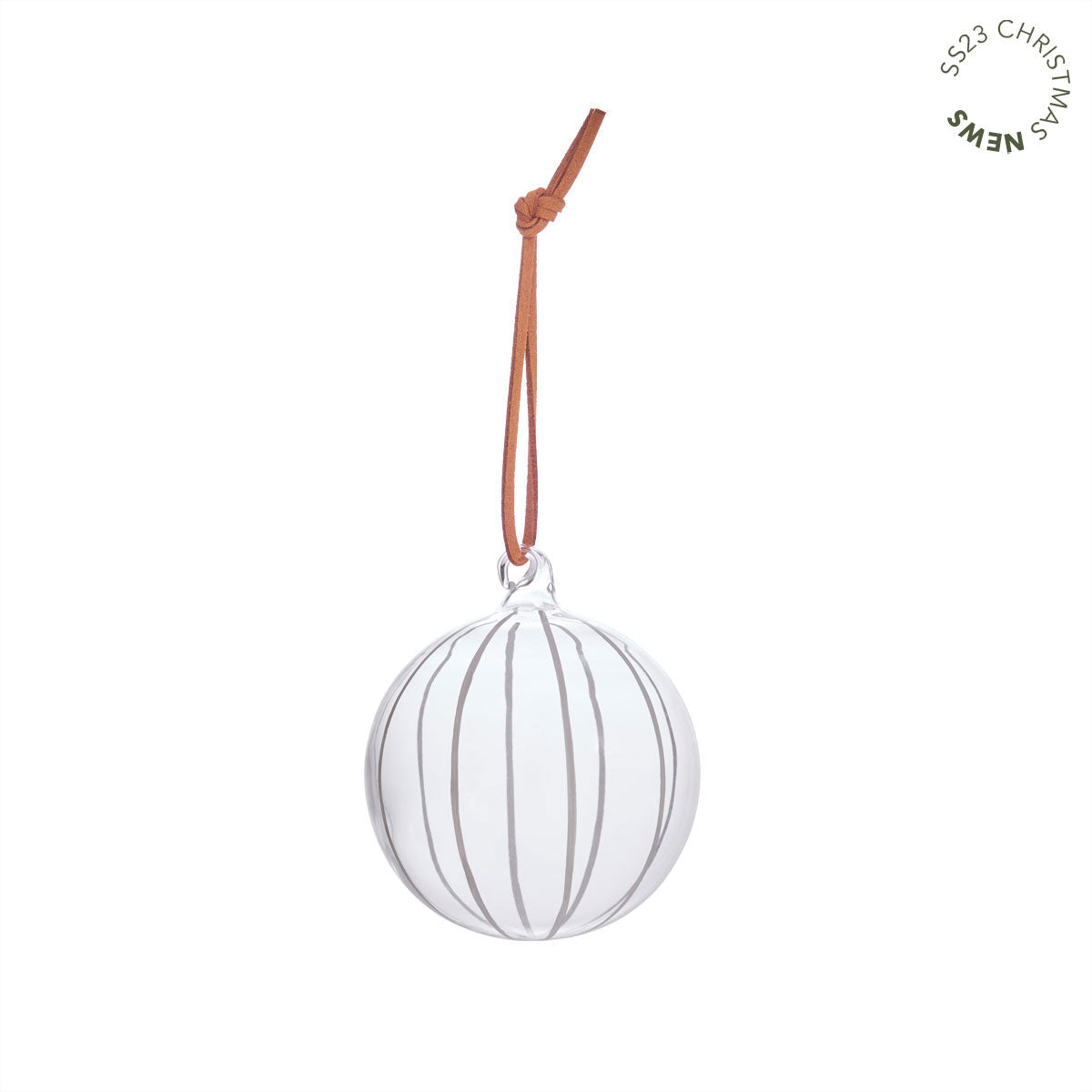 OYOY LIVING Natale Christmas Glass Ball Christmas 902 Clear