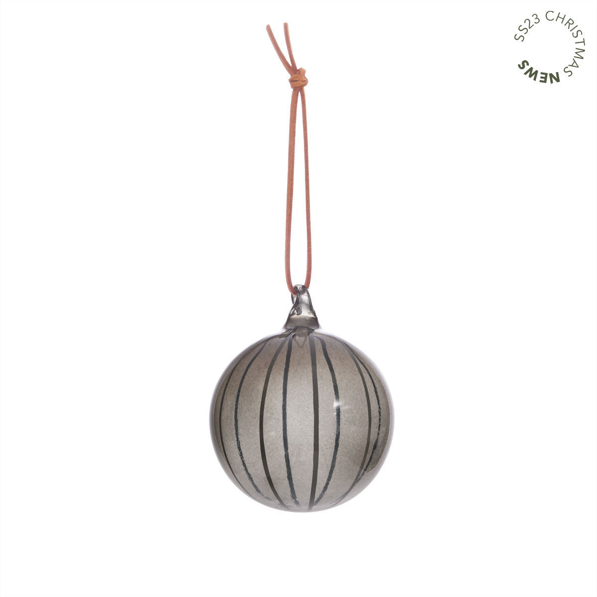 OYOY LIVING Natale Christmas Glass Ball Christmas 208 Smoke