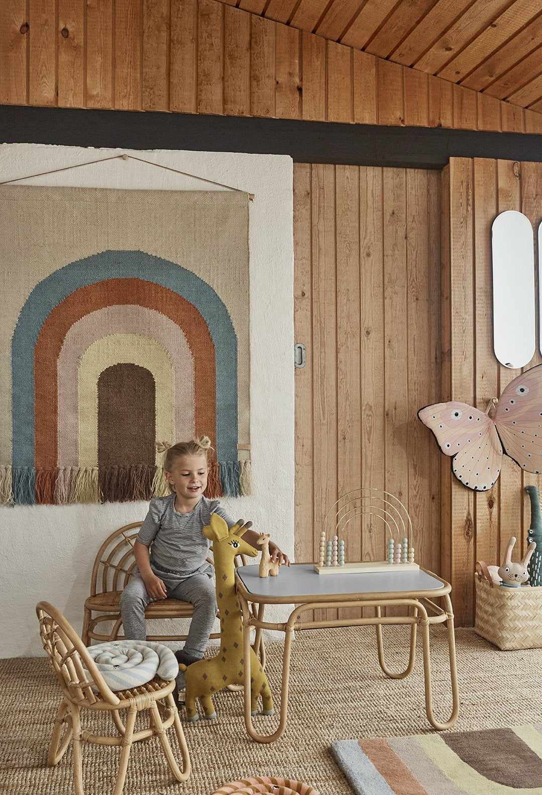 OYOY Living Design - OYOY MINI Noah Giraffe Cushion Soft Toys 804 Curry