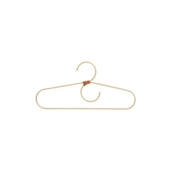 OYOY Living Design - OYOY MINI Hanger for kids - Tiny Fuku - 2 Pcs/Pack Hanger 904 Brass