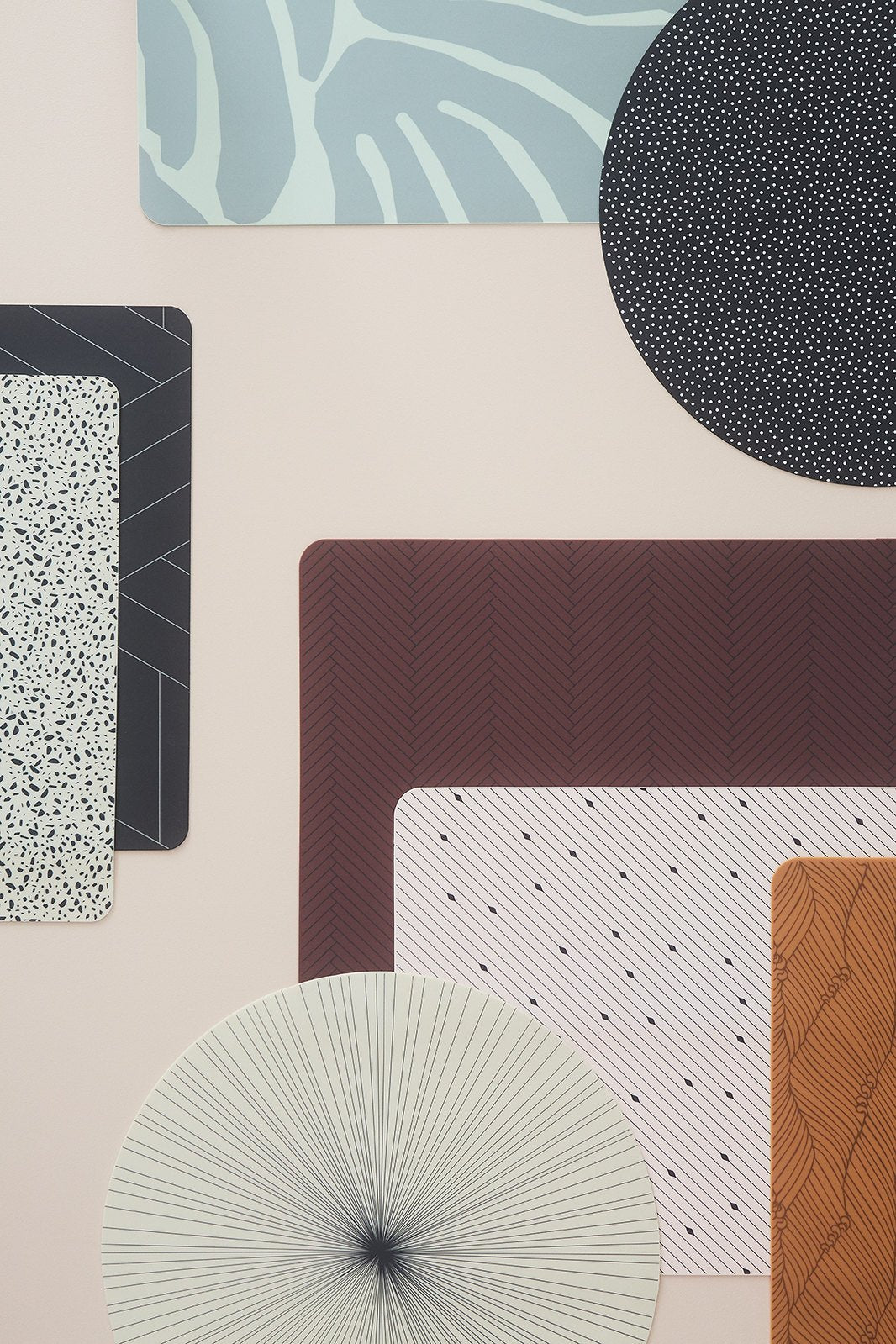 OYOY Living Design - OYOY LIVING Placemat Dot - 2 Pcs/Pack Placemat 204 Dark Grey