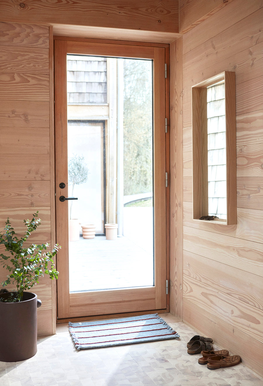 OYOY LIVING Putki Recycled Doormat Rug 608 Dusty Blue