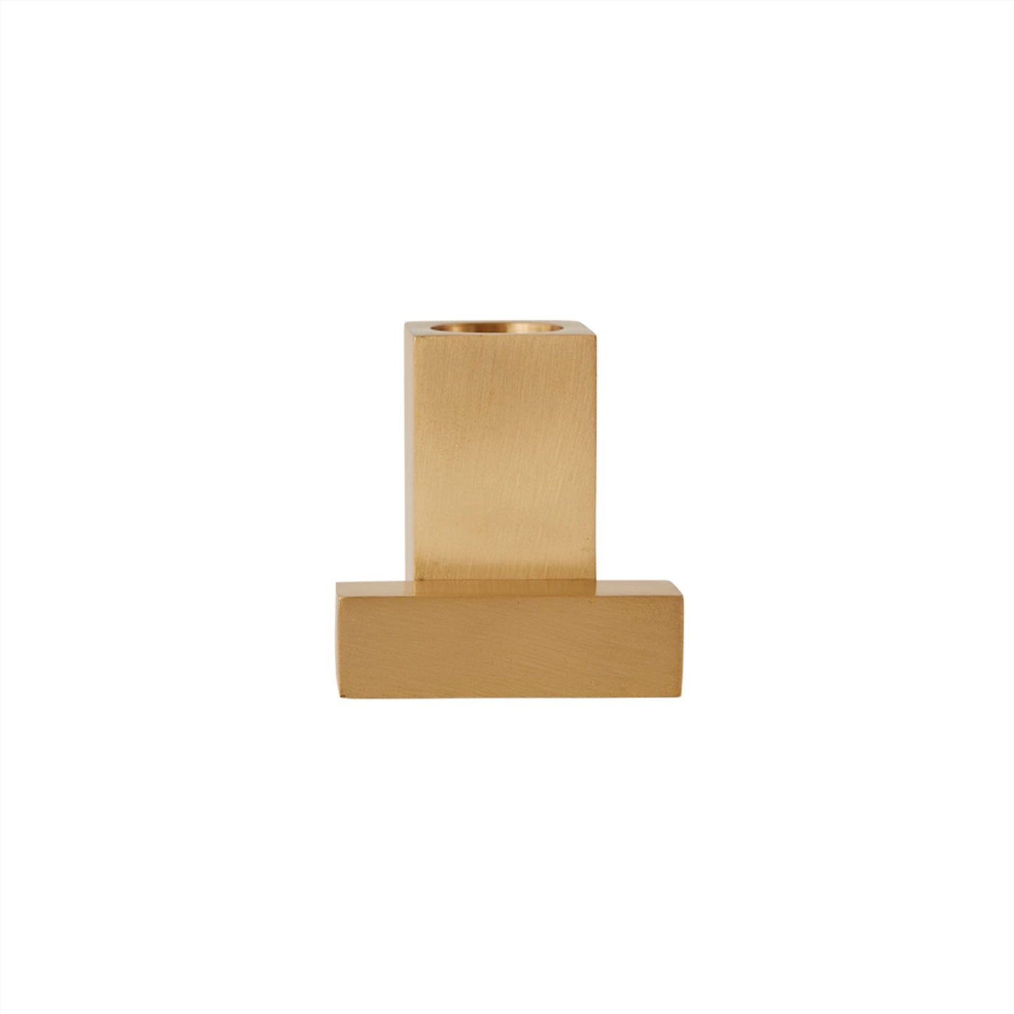OYOY LIVING Square Candleholder - Solid Brass Candleholder 301 Brushed Brass
