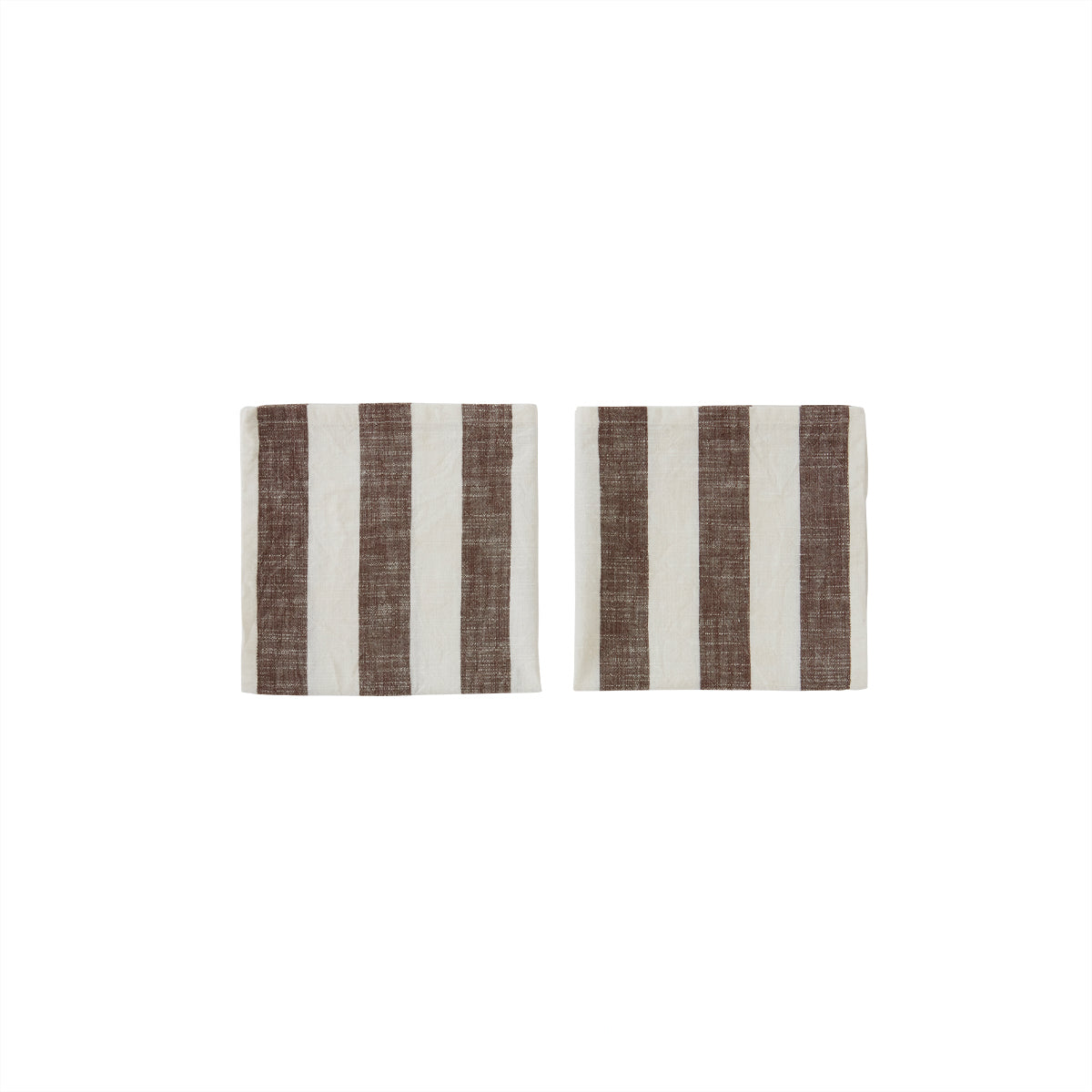 OYOY LIVING Striped Napkin - Pack of 2 Napkin 309 Choko