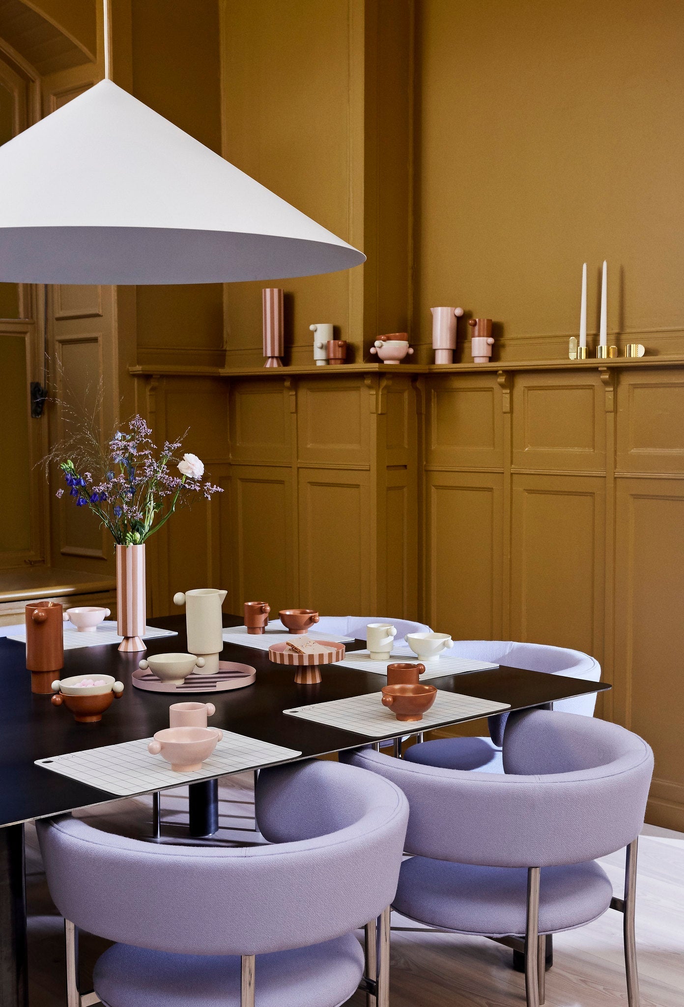 OYOY LIVING Toppu Vase - High Vase 307 Caramel