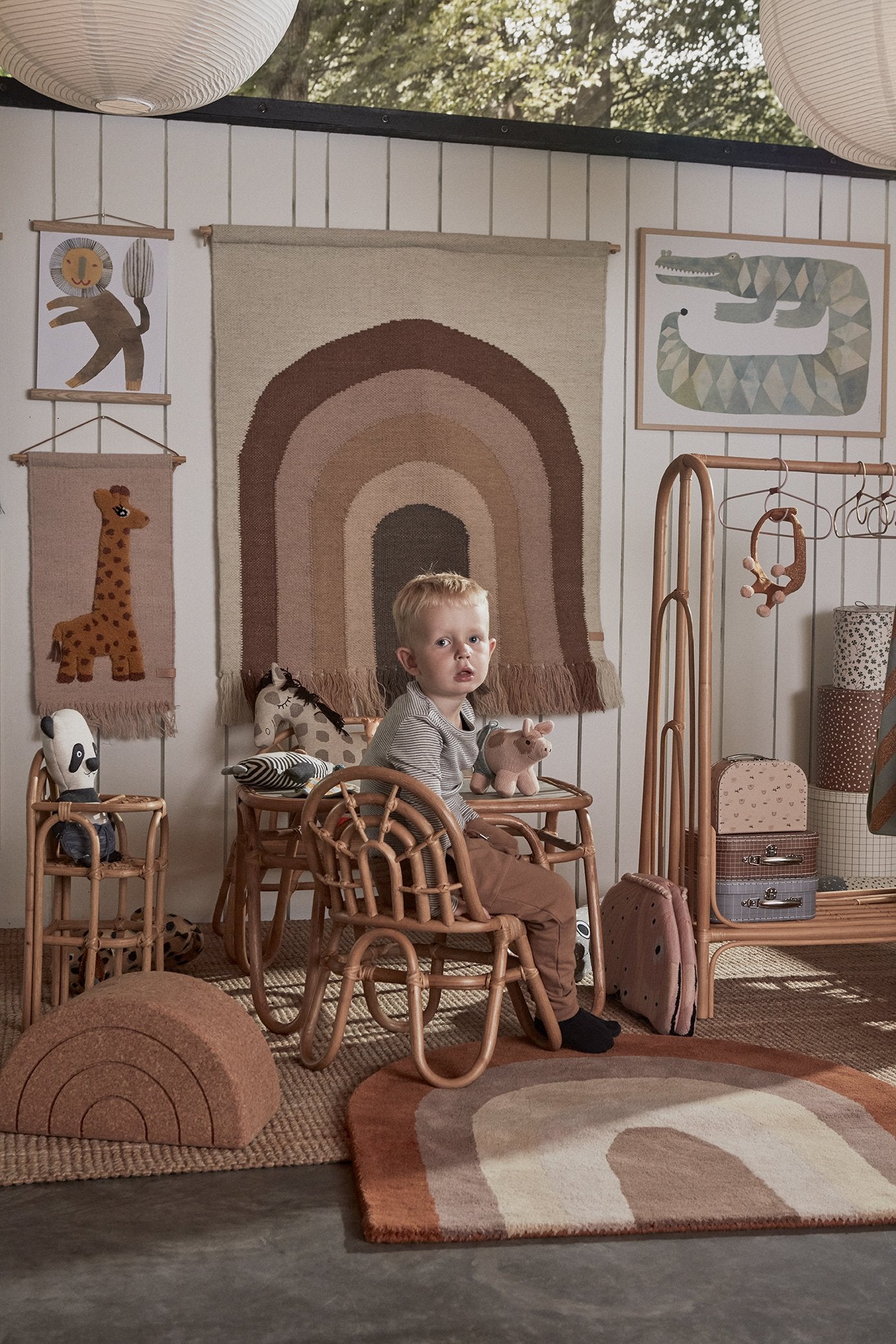 OYOY MINI Wallhanger - Giraffe Wallhanger 402 Rose