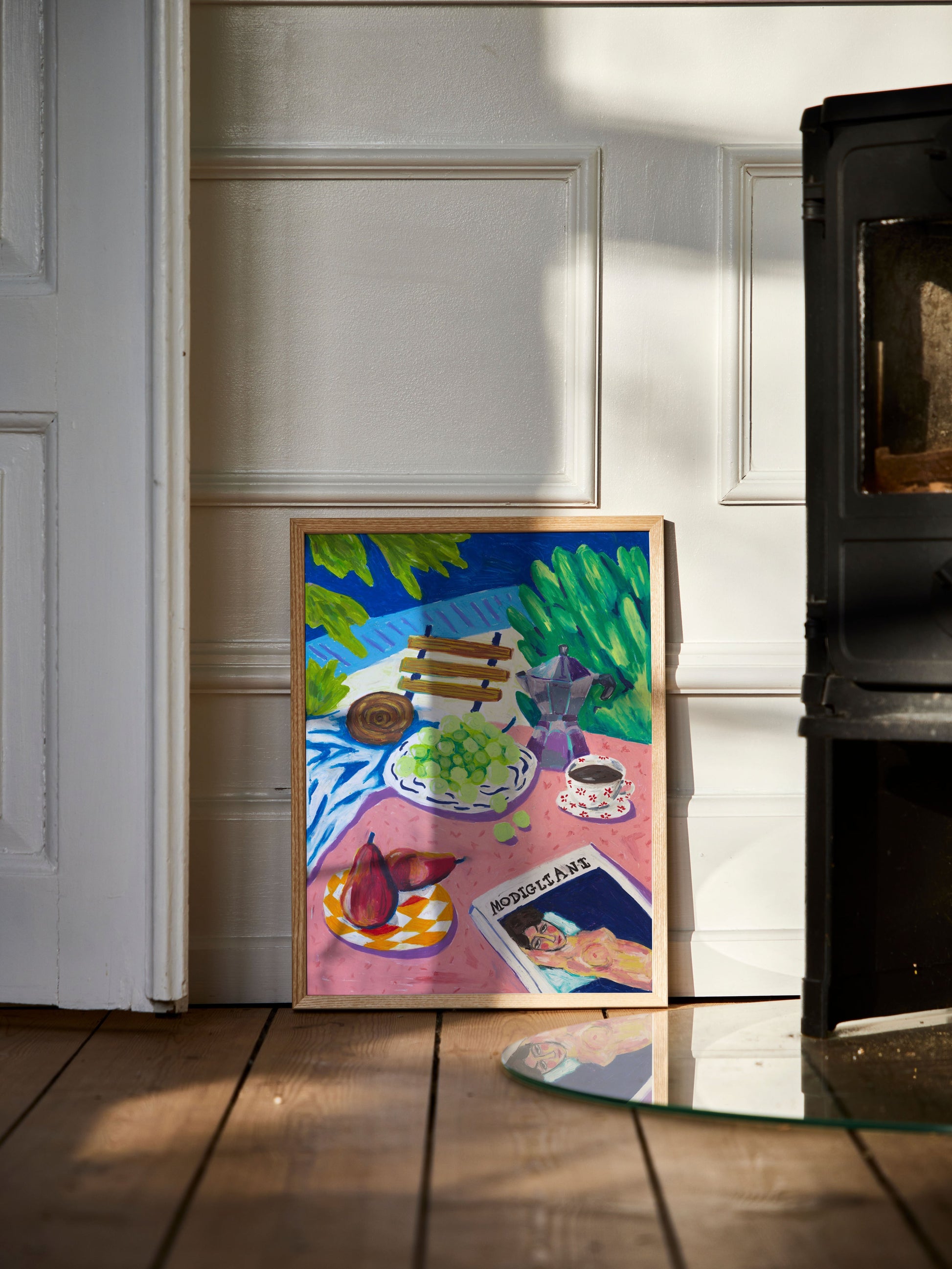 Modigliani in the Garden 30x40 cm