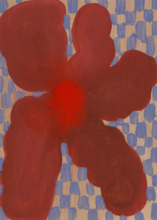 Flowers with Checks 06