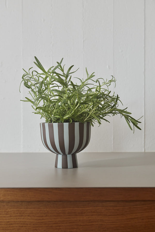 OYOY Living Design - OYOY LIVING Toppu Bowl Vase 608 Dusty Blue / Choko
