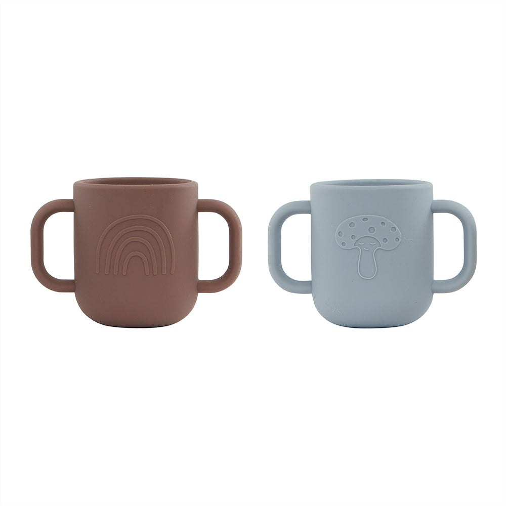 OYOY Living Design - OYOY MINI Kappu Cup - Pack of 2 Dining Ware 608 Dusty Blue / Choko