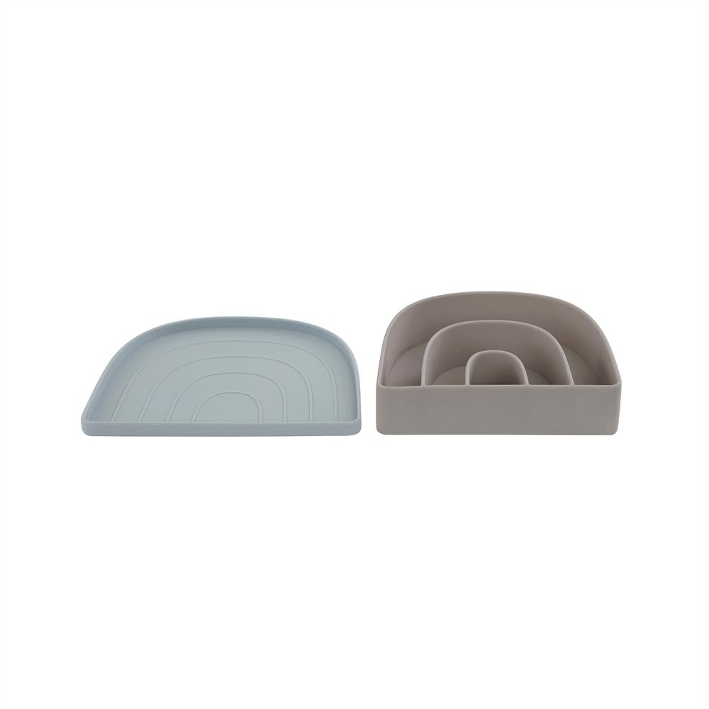 OYOY Living Design - OYOY MINI Rainbow Plate & Bowl Dining Ware 608 Dusty Blue / Clay