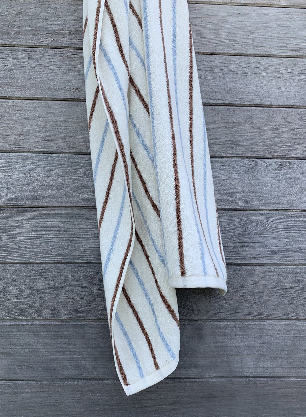 OYOY LIVING Raita Towel - 70x140 cm Towel 307 Caramel / Ice Blue