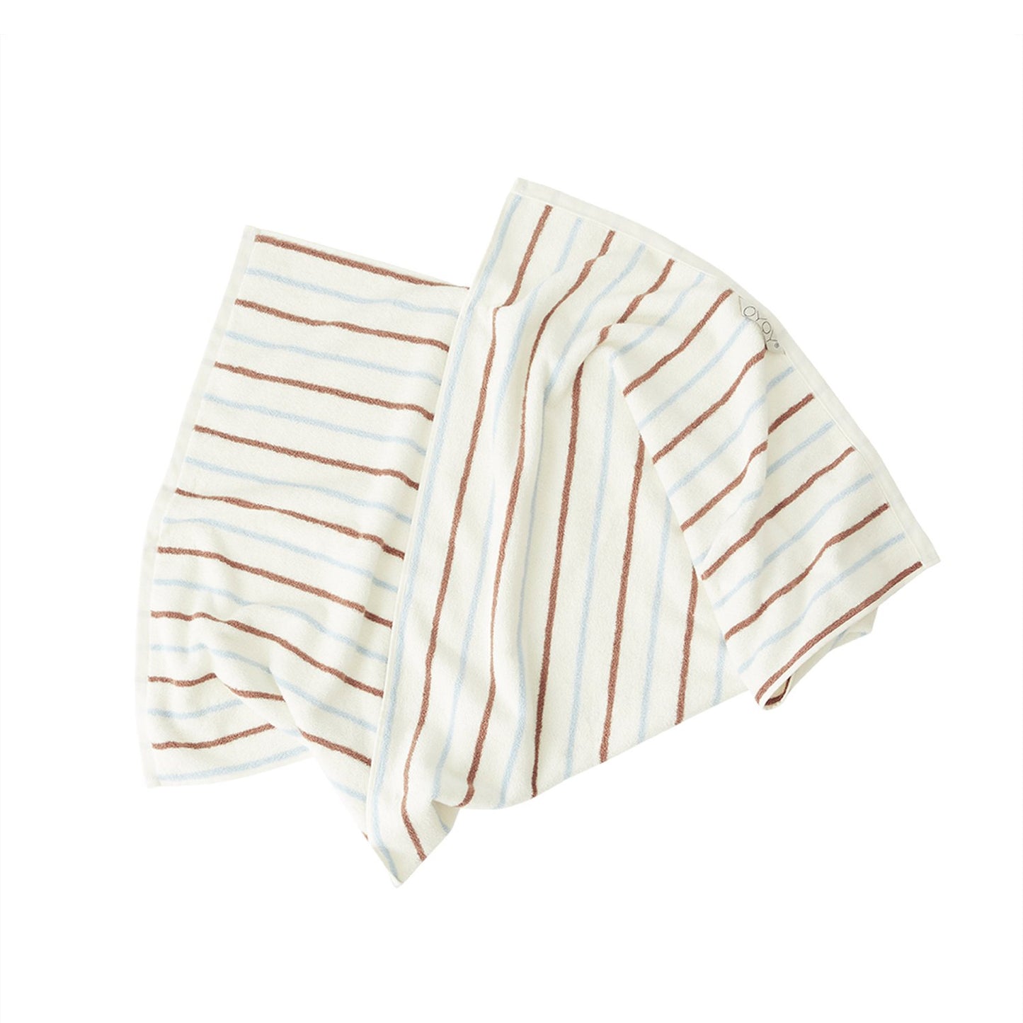 OYOY LIVING Raita Towel - 70x140 cm Towel 307 Caramel / Ice Blue