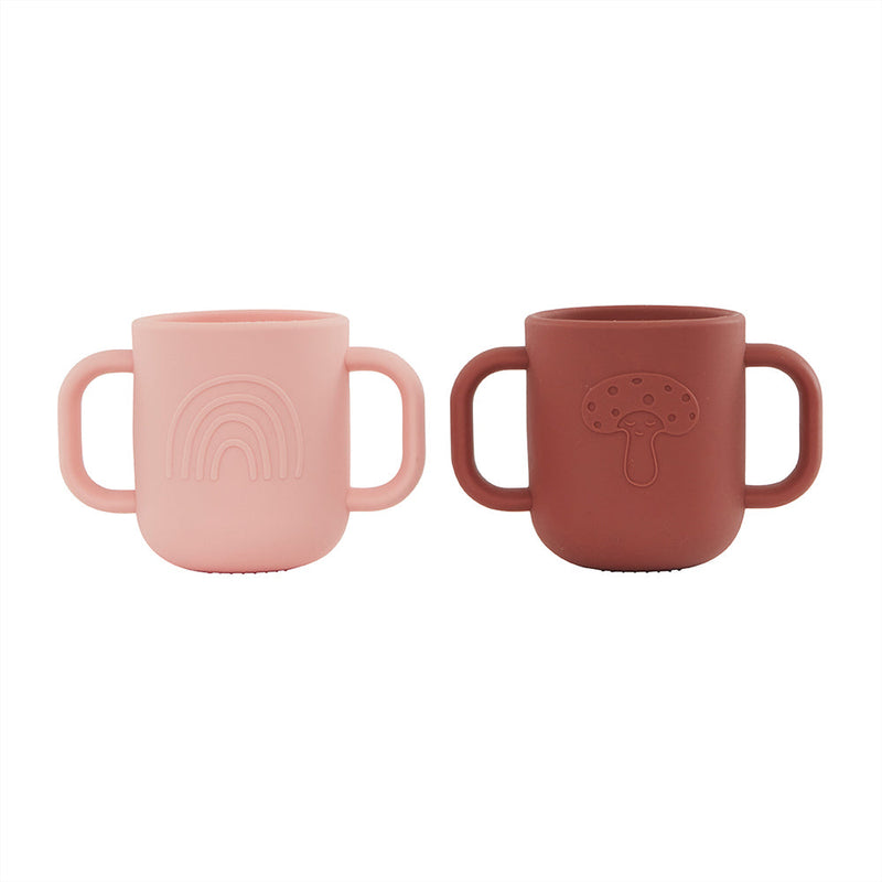 OYOY Living Design - OYOY MINI Kappu Cup - Pack of 2 Dining Ware 408 Coral / Nutmeg