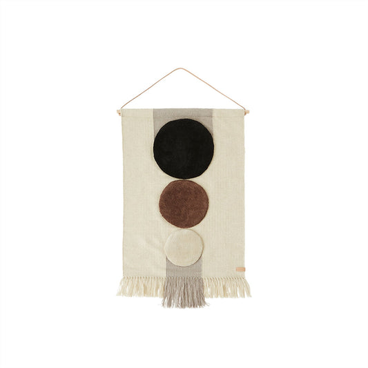 OYOY LIVING Maru Wall Rug Wall decoration 301 Brown / Offwhite