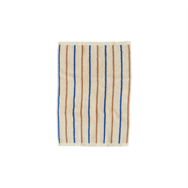 OYOY LIVING Raita Towel - 40x60 cm Towel 307 Caramel / Optic Blue
