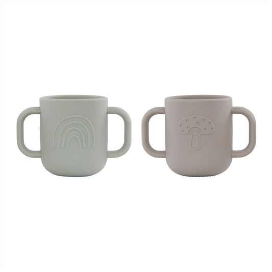 OYOY Living Design - OYOY MINI Kappu Cup - Pack of 2 Dining Ware 306 Clay / Pale Mint