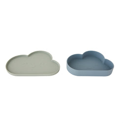 OYOY MINI Chloe Cloud Plate & Bowl Kids Tableware 605 Tourmaline / Pale mint