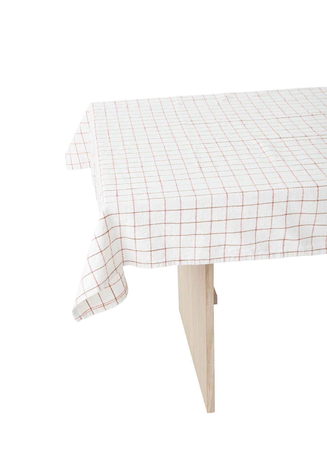 OYOY Living Design - OYOY LIVING Grid Tablecloth - 200x140 cm Napkin 102 Offwhite / Red