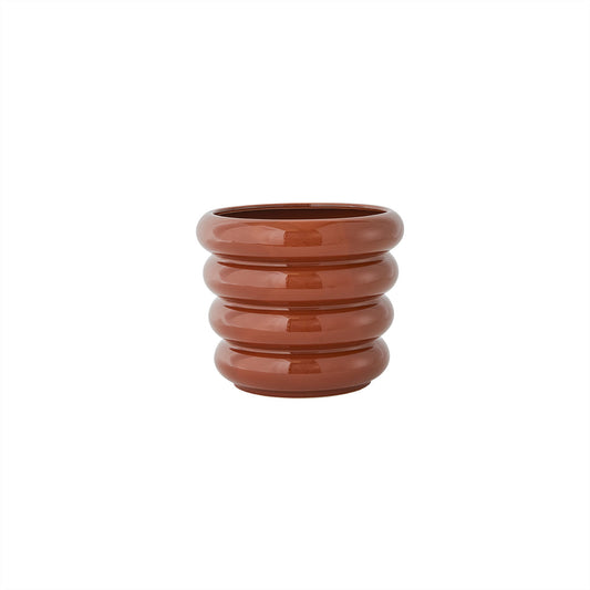 OYOY LIVING Awa Pot - Large Flowerpot 307 Shiny Caramel