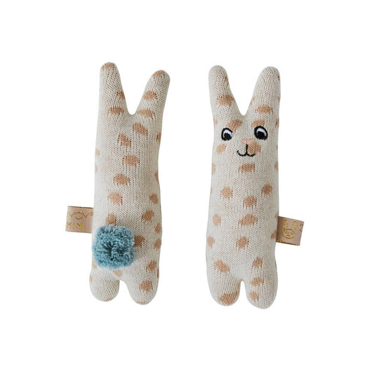 OYOY Living Design - OYOY MINI Baby Rattle - Rabbit Soft Toys 401 Nude