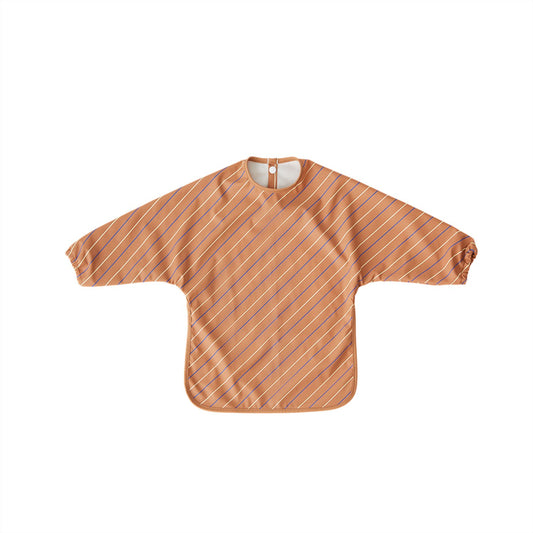 OYOY MINI Bib Cape - Striped Accessories - Kids 307 Caramel