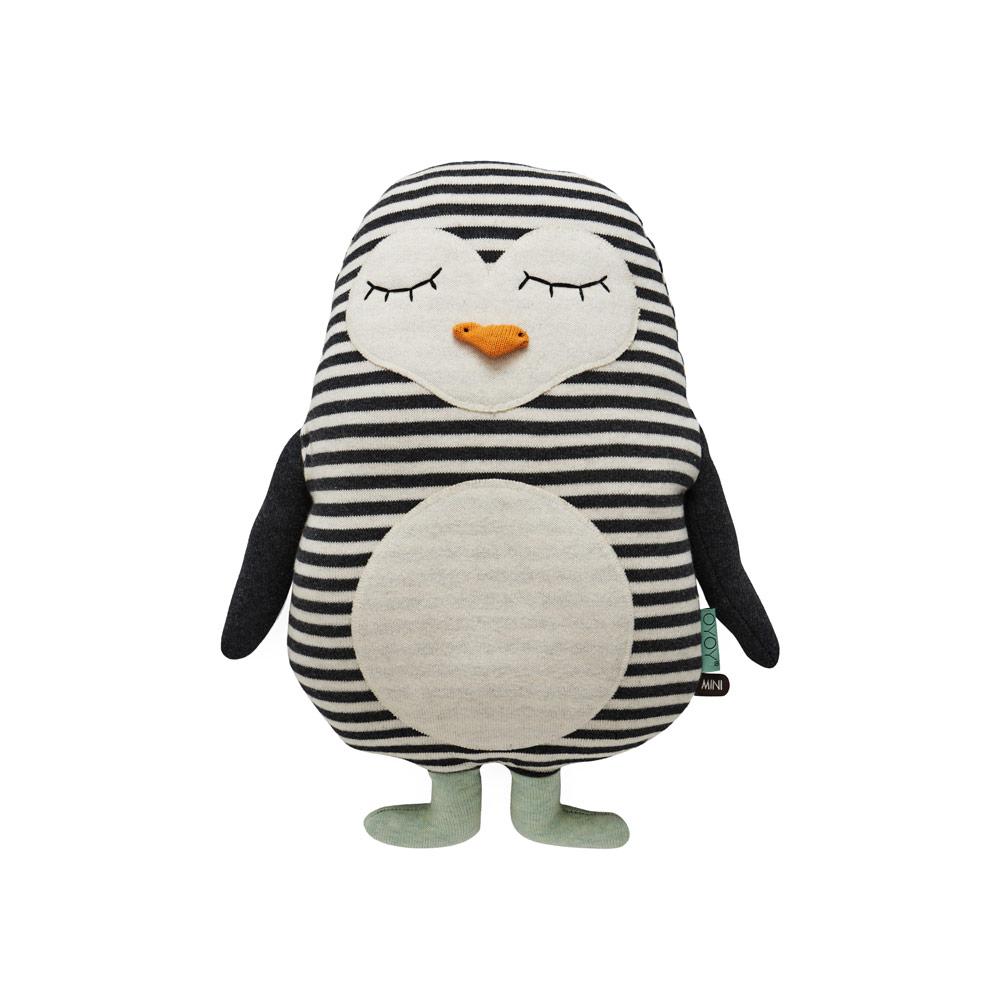 OYOY Living Design - OYOY MINI Penguin Pingo Cushion Soft Toys 101 White / Black