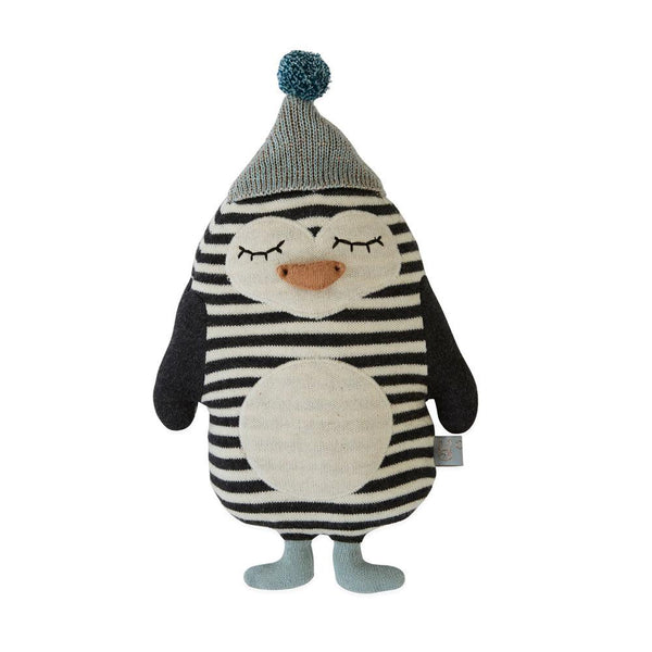 OYOY Living Design - OYOY MINI Darling Cushion - Baby Bob Penguin Soft Toys 102 Offwhite / Black