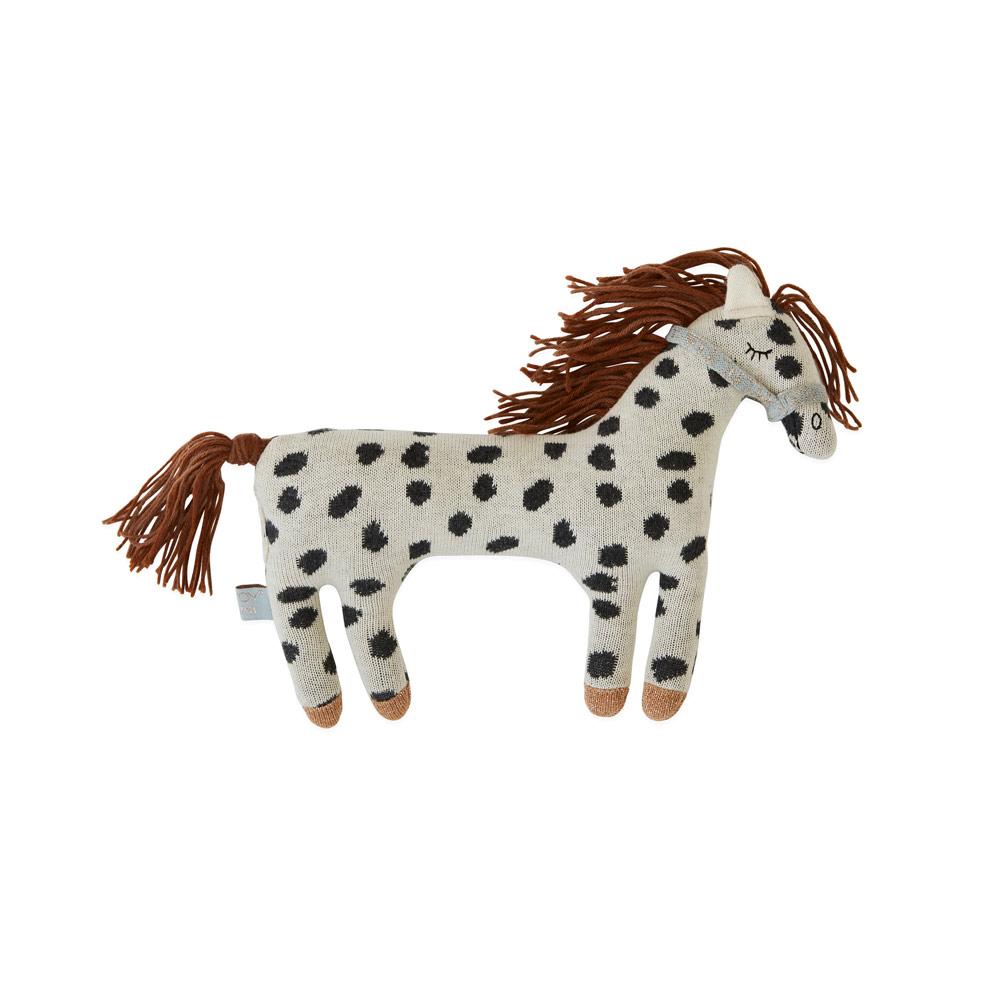 OYOY Living Design - OYOY MINI Darling Cushion - Little Pelle Pony Soft Toys 102 Offwhite / Black