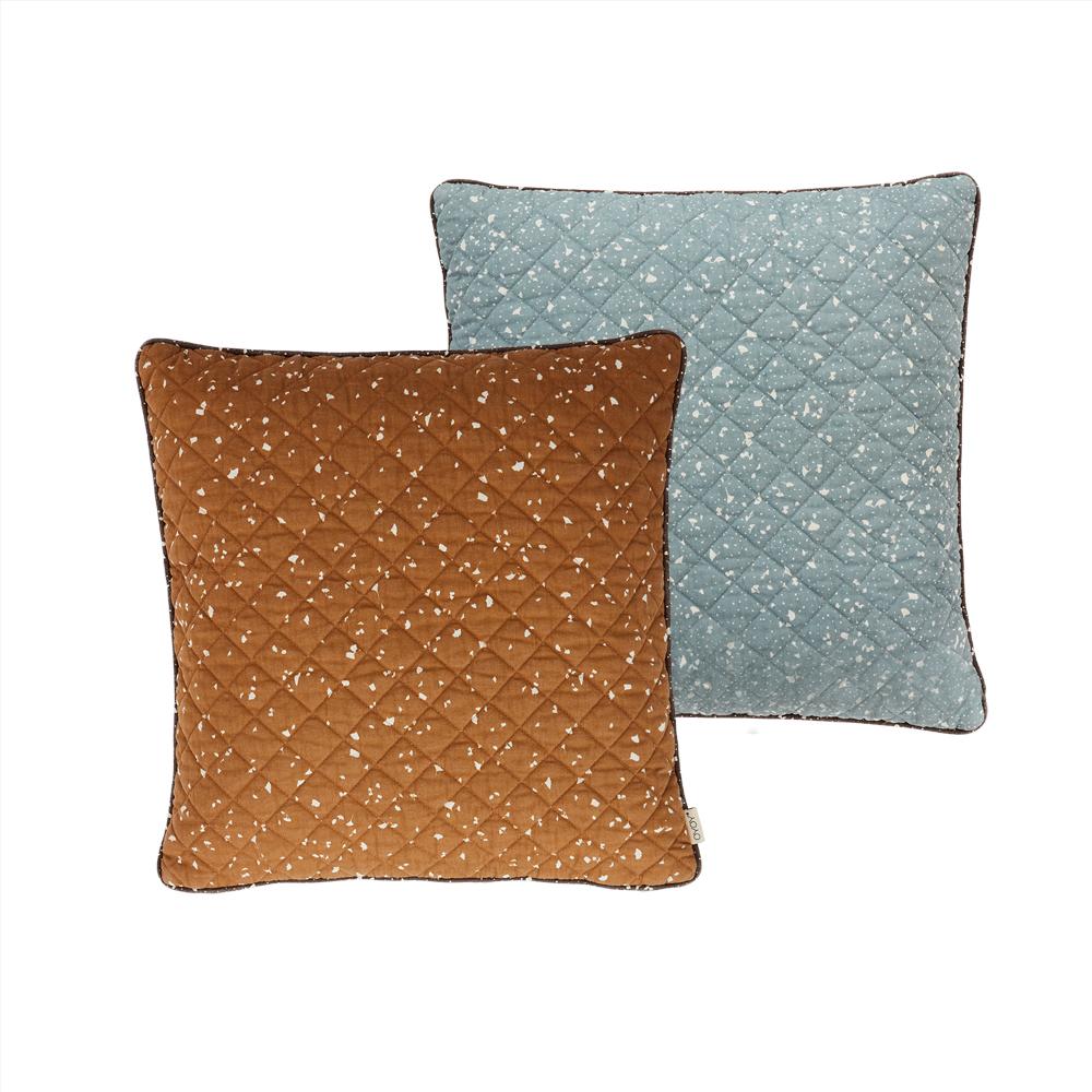 OYOY Living Design - OYOY LIVING Cushion Aya Quilted Cushion 307 Caramel / Blue