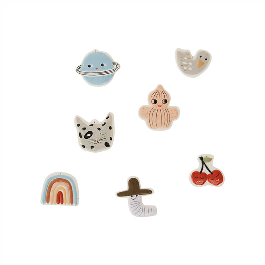 OYOY Living Design - OYOY MINI Ceramic Figures - pack of 7 Decoration 908 Multi