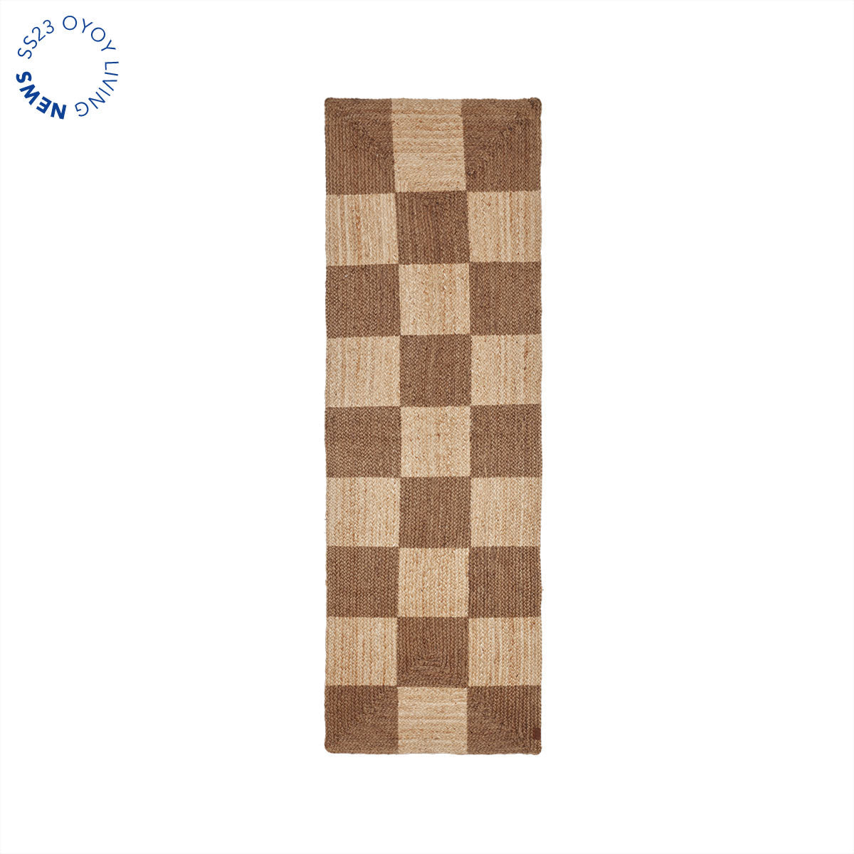 OYOY LIVING Chess Runner Rug 901 Nature