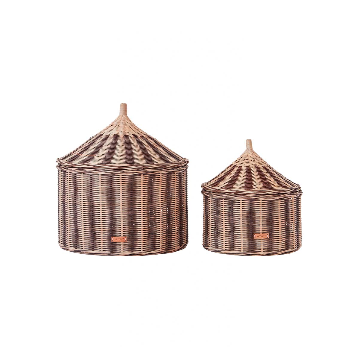 OYOY MINI Circus Basket - Set of 2 Basket 305 Nutmeg