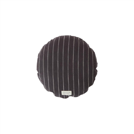 OYOY Living Design - OYOY LIVING Cushion Kyoto Round Cushion 201 Anthracite