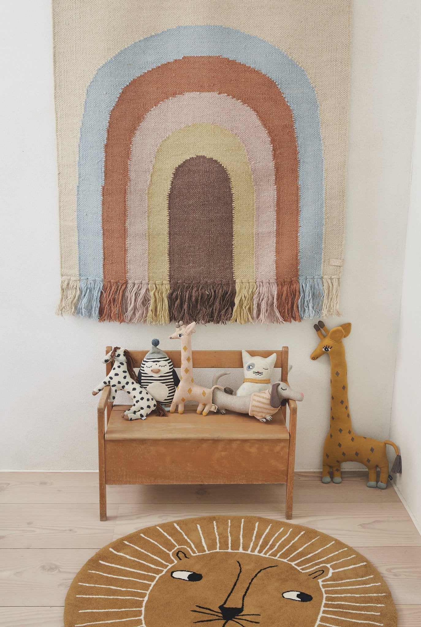 OYOY Living Design - OYOY MINI Follow The Rainbow Wall Rug Rug 908 Multi