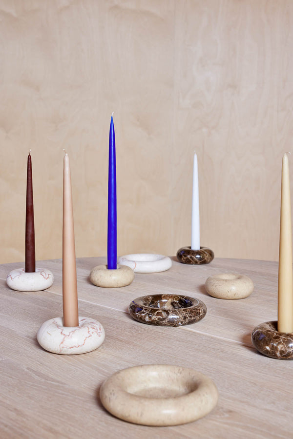 OYOY LIVING Fukai Candles - Medium - Pack of 2 Candle 305 Nutmeg