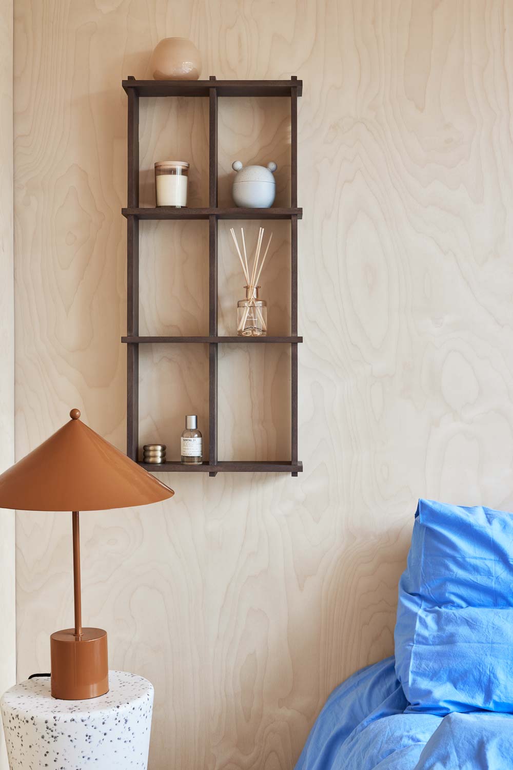 OYOY LIVING Grid Shelf - Small Shelf 901 Dark Nature