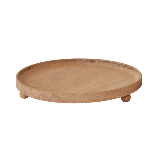 OYOY LIVING Inka Wood Tray Round - Large Tray 901 Nature