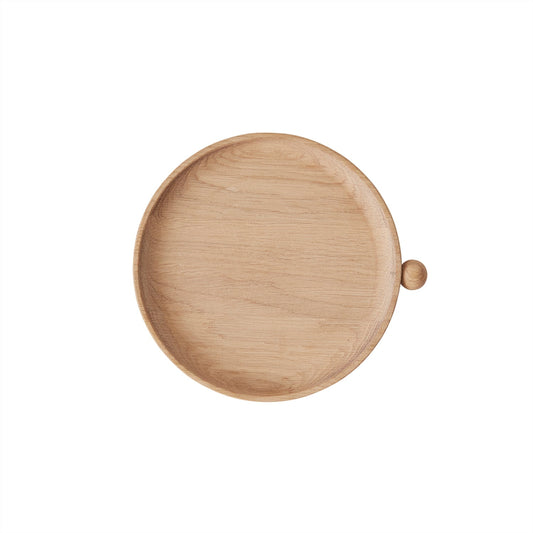 OYOY LIVING Inka Wood Tray Round - Small Tray 901 Nature