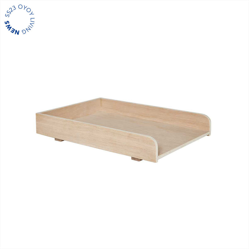 OYOY LIVING Letter Tray Tray 901 Nature