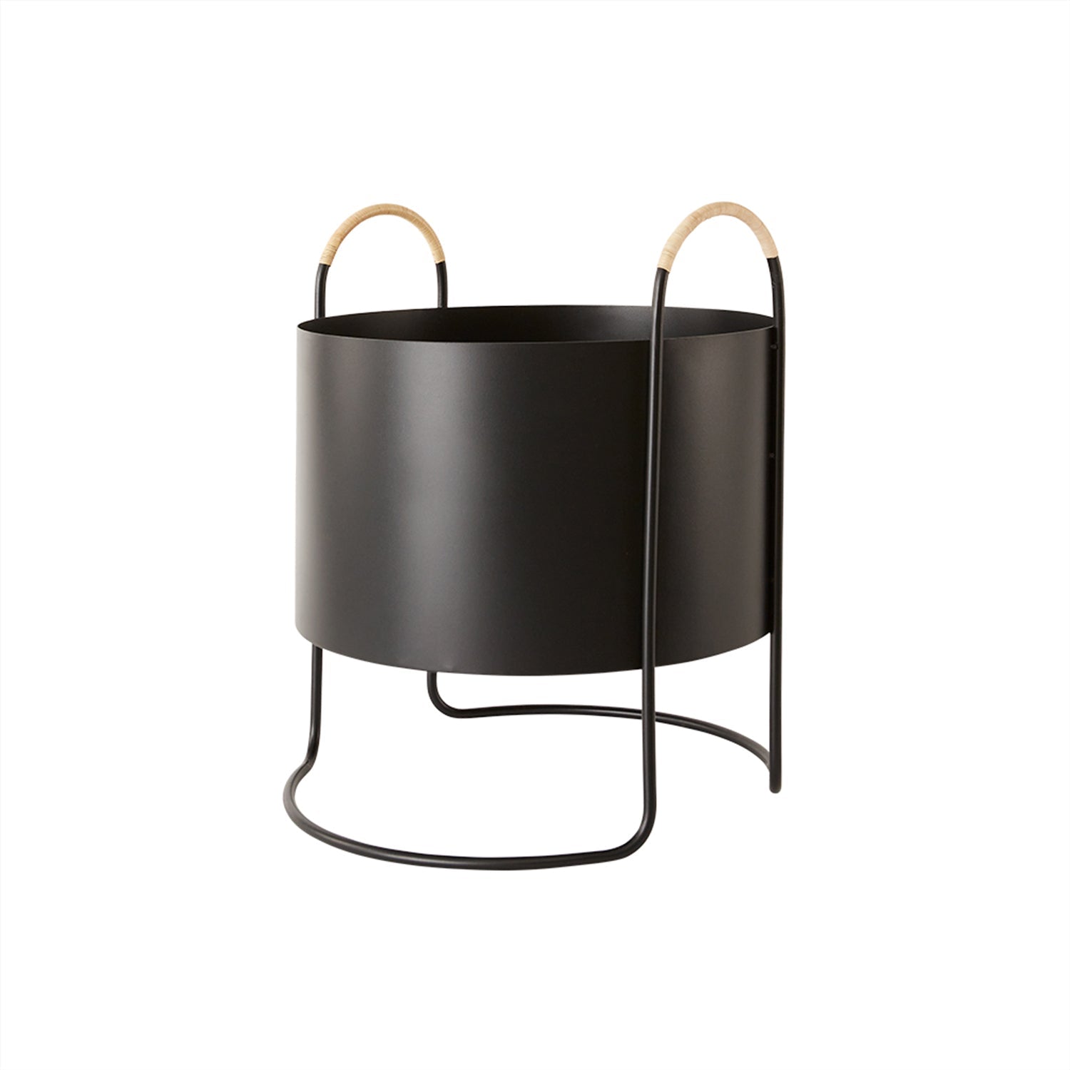 OYOY LIVING Maki Plant Box - Low Flowerpot 206 Black